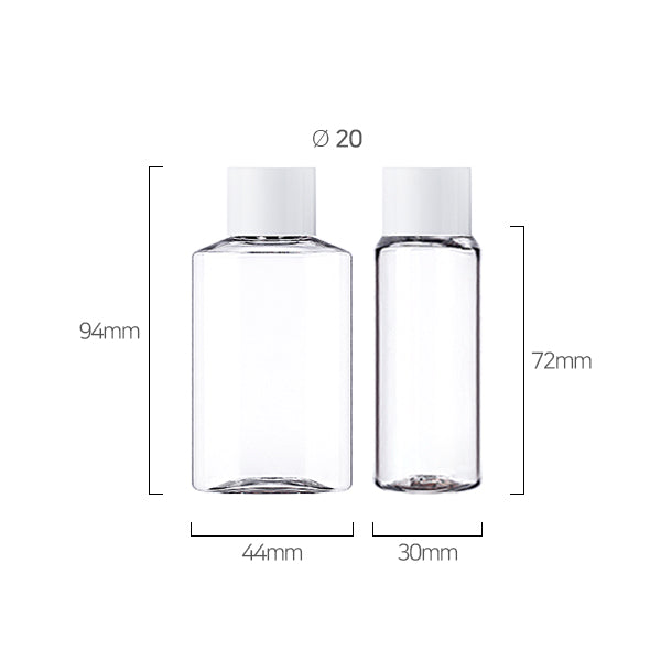 L) 中栓付スクリューキャップ(楕円×肉厚キャップ) EA60ml_PET