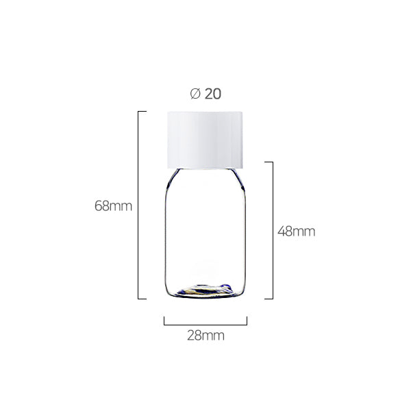 L) 中栓付スクリューキャップ(肉厚キャップ) CDL20ml_PET