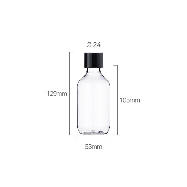 L) 中栓付スクリューキャップ(肉厚キャップ) CAS150ml_PET