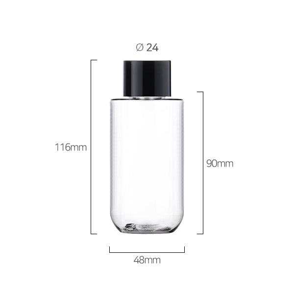 L) 中栓付スクリューキャップ(肉厚キャップ) CU120ml_PET