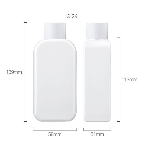 L) 中栓付スクリューキャップ(スクエア×肉厚キャップ) SR150ml_PET