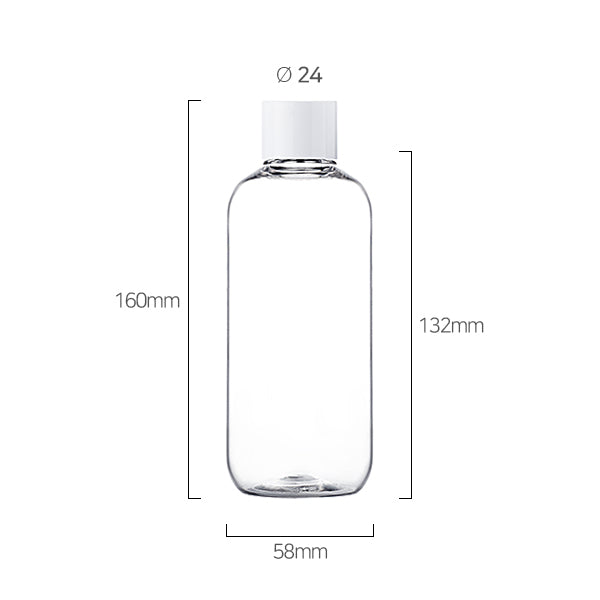 L) 中栓付スクリューキャップ(肉厚キャップ) CRR300ml_PET