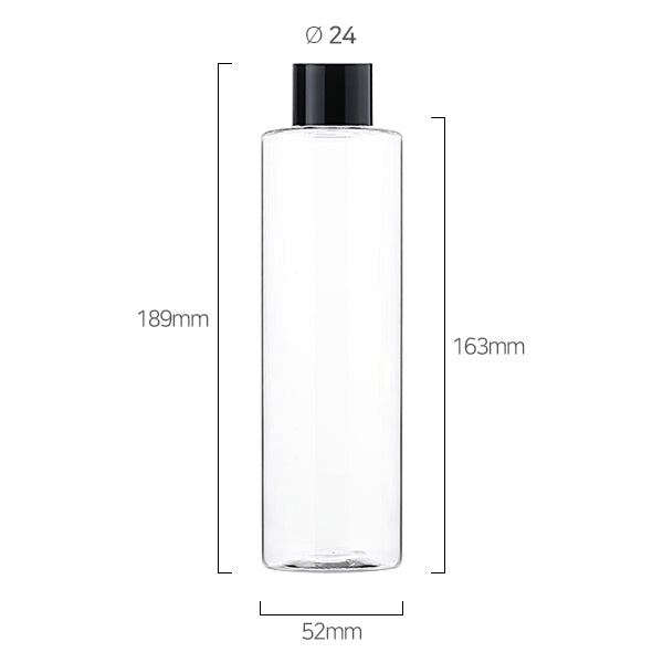 L) 中栓付スクリューキャップ(肉厚キャップ) CL300ml_PET