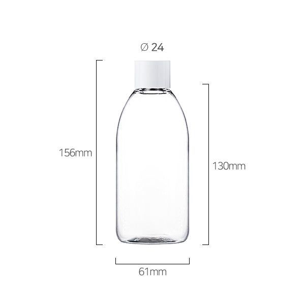 L) 中栓付スクリューキャップ(肉厚キャップ) CD300ml_PET