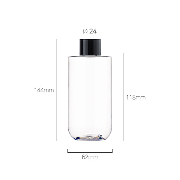 L) 中栓付スクリューキャップ(肉厚キャップ) CU300ml_PET