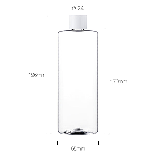L) 中栓付スクリューキャップ(肉厚キャップ) CL500ml_PET