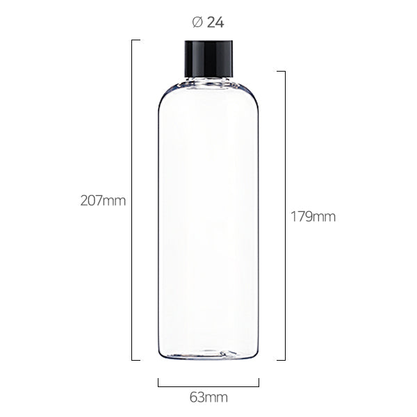 L) 中栓付スクリューキャップ(肉厚キャップ) CRL500ml_PET