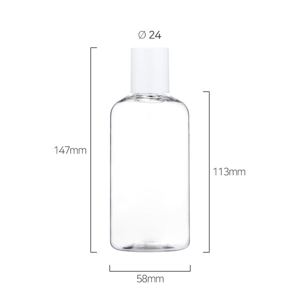 L) 中栓付スクリューロングキャップボトル CR250ml_PET