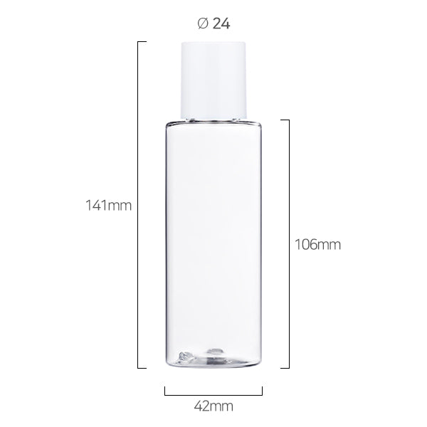 L) 中栓付スクリューロングキャップボトル C120ml_PET