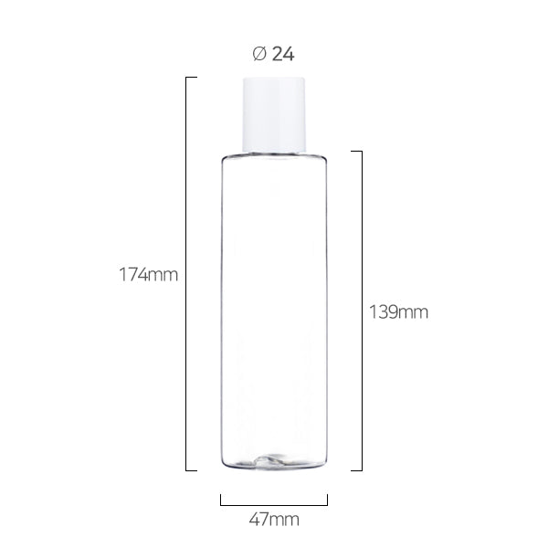 L) 中栓付スクリューロングキャップボトル C200ml_PET