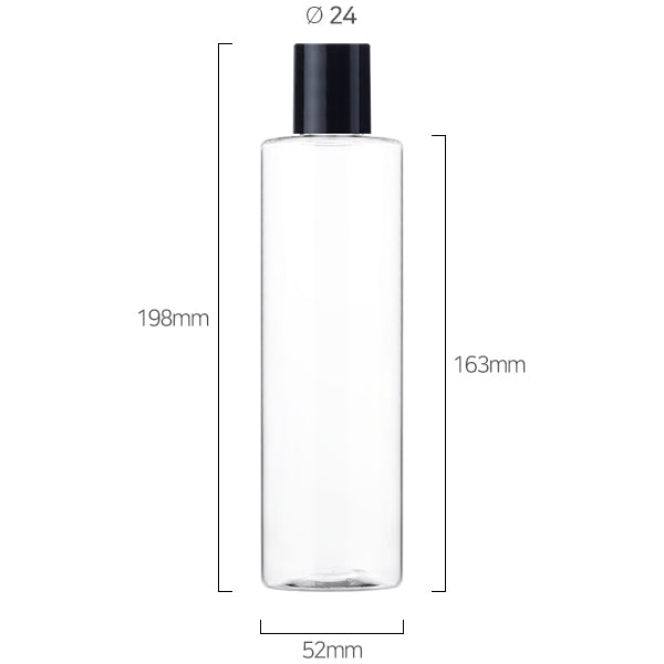 L) 中栓付スクリューロングキャップボトル CL300ml_PET