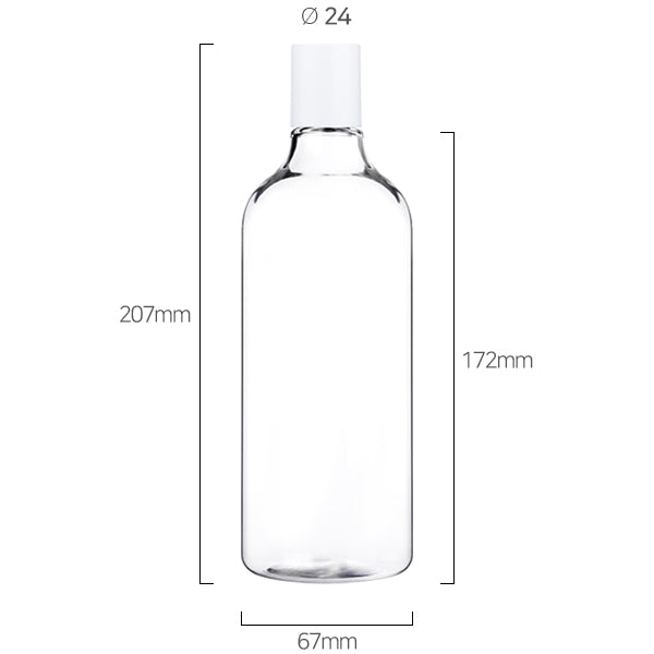 L) 中栓付スクリューロングキャップボトル CW500ml_PET
