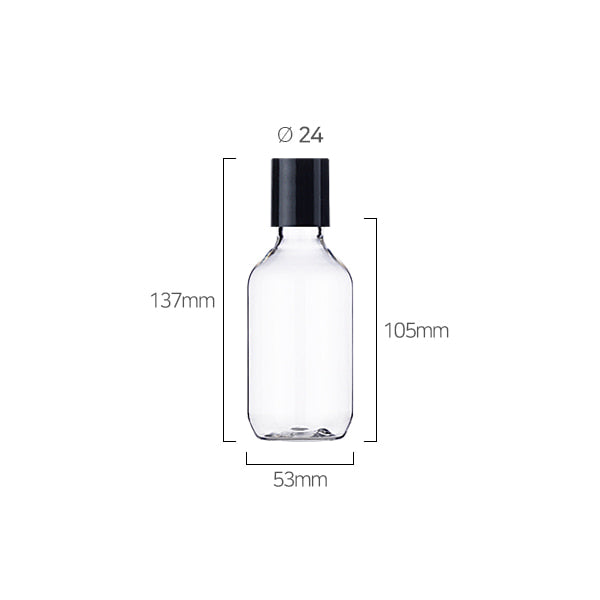 L) 中栓付スクリューロングキャップボトル CAS150ml_PET