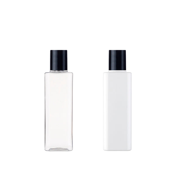 L) 中栓付スクリューロングキャップボトル(角型) S200ml_PET