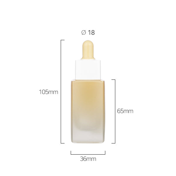 L) ガラススポイトボトル(角型) 30ml