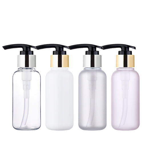 L) 金冠・銀冠ポンプボトル(黒ポンプ) CR125ml_PET - YOKIプラザ - 化粧品容器