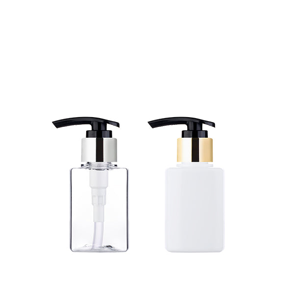 L) 金冠・銀冠ポンプボトル(角型/黒ポンプ) S125ml_PET
