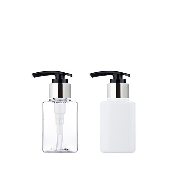 L) 金冠・銀冠ポンプボトル(角型/黒ポンプ) S125ml_PET