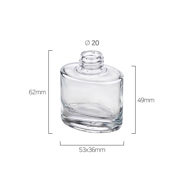 L) ガラスボトル単品(楕円) 30ml