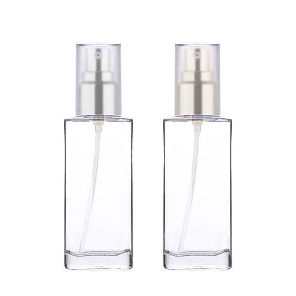 L) フルメタルガラスドロップポンプ(角型×角張りキャップ) S100ml