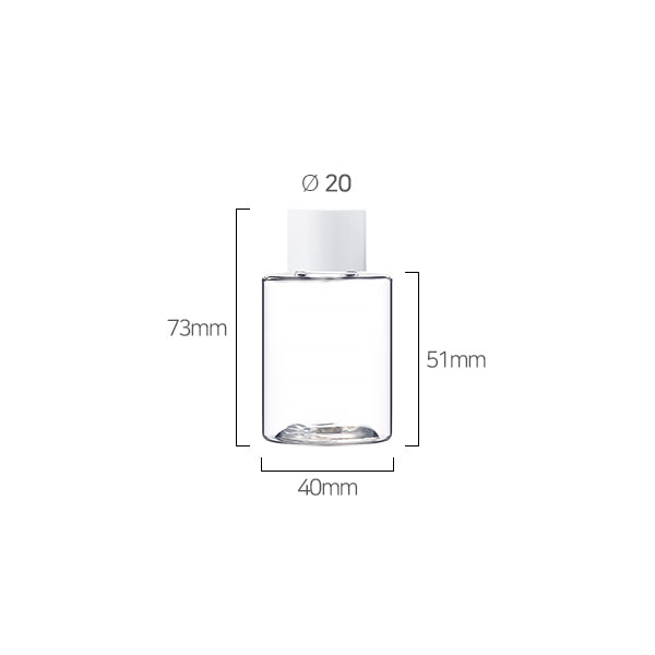 L) 中栓付スクリューキャップ(肉厚キャップ) CS50ml_PET