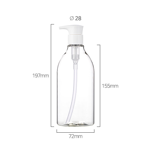 L) 防水ポンプボトル(Gタイプ) CG500ml_PET