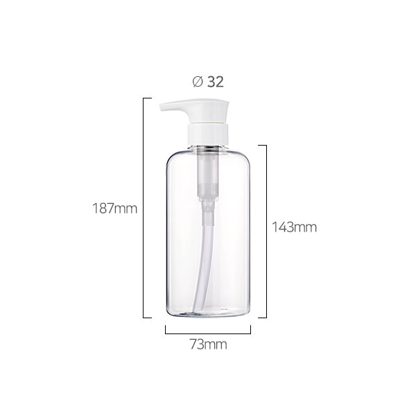 L) 防水ポンプボトル(Gタイプ) CR500ml_PET