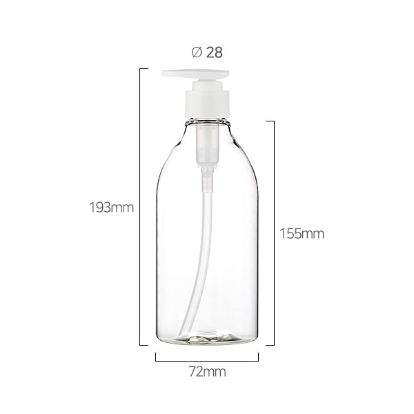 L) 防水ポンプボトル(G1タイプ) CG500ml_PET