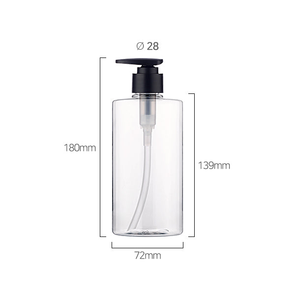 L) 防水ポンプボトル(G1タイプ) CR500ml_PET