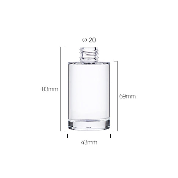 L) ガラスボトル単品 CP50, 120ml