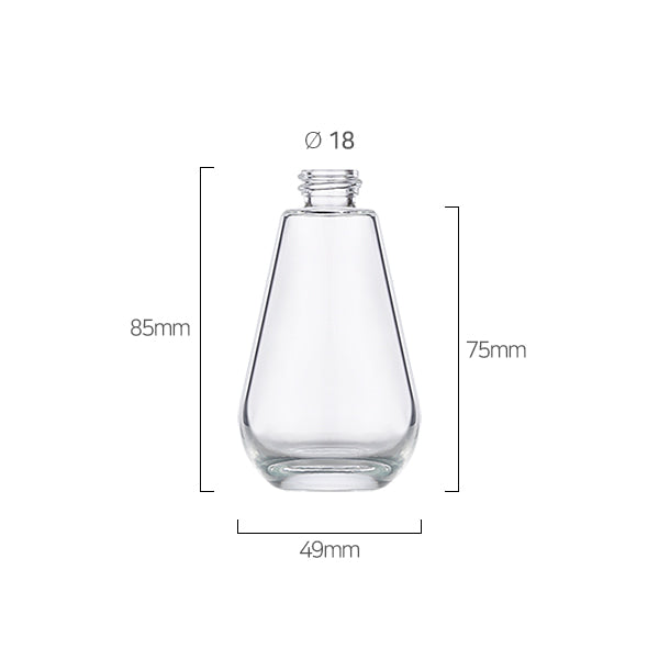 L) ガラスボトル単品(水滴型) 50ml
