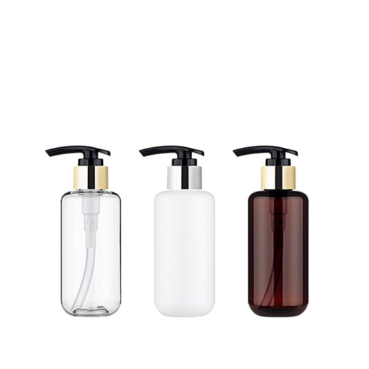 L) 金冠・銀冠ポンプボトル(黒ポンプ) CUR150ml_PET - YOKIプラザ - 化粧品容器