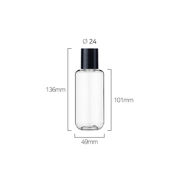 L) 中栓付スクリューロングキャップボトル CUR150ml_PET - YOKIプラザ - 化粧品容器