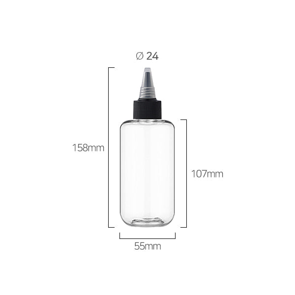 L) トンガリキャップボトル CUR200ml_PET - YOKIプラザ - 化粧品容器