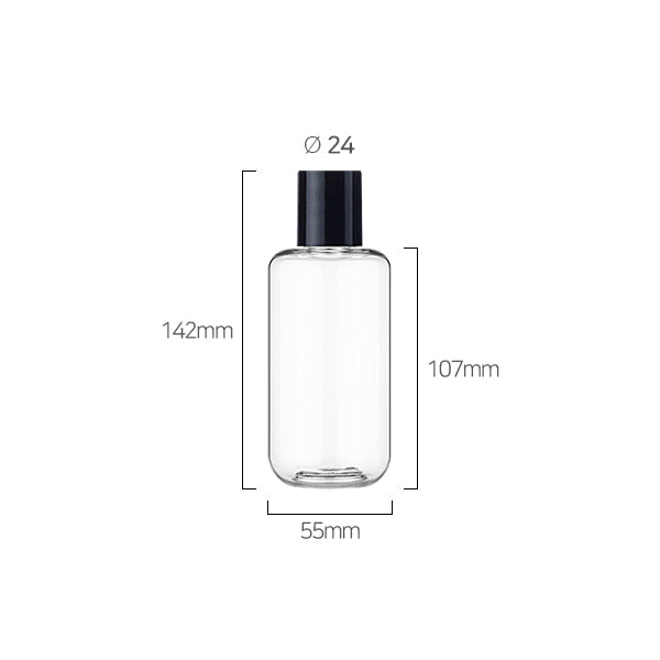 L) 中栓付スクリューロングキャップボトル CUR200ml_PET - YOKIプラザ - 化粧品容器