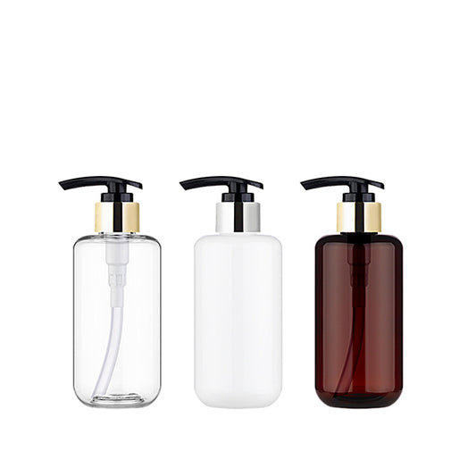 L) 金冠・銀冠ポンプボトル(黒ポンプ) CUR200ml_PET - YOKIプラザ - 化粧品容器