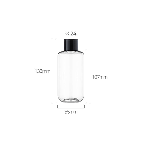 L) 中栓付スクリューキャップ(肉厚キャップ) CUR200ml_PET - YOKIプラザ - 化粧品容器