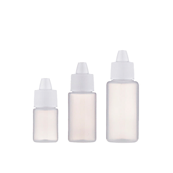 L) 点眼ボトル(安全×白キャップ) 5ml・10ml・15ml_PE