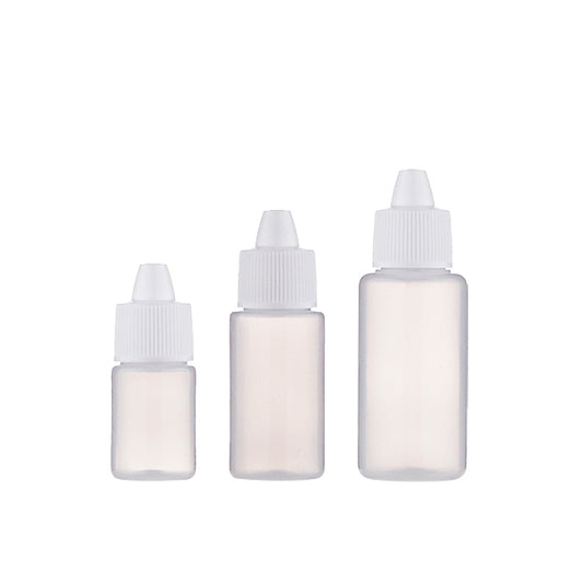 L) 点眼ボトル(安全×白キャップ) 5ml・10ml・15ml_PE