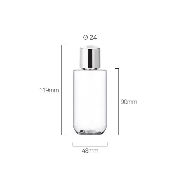 L) 金冠・銀冠プレスキャップボトル CU120ml_PET - YOKIプラザ - 化粧品容器