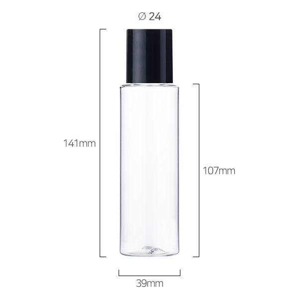 L) 中栓付スクリューロングキャップボトル C100ml_PET