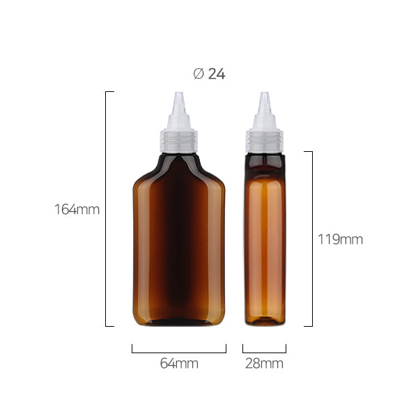 L) トンガリキャップ(蓋一体型-T×スクエア) 150ml_PET - YOKIプラザ - 化粧品容器