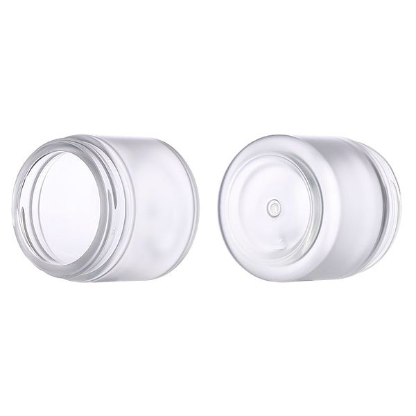 L) クリームジャー(半透明マット・中蓋付) C80g_HB - YOKIプラザ - 化粧品容器