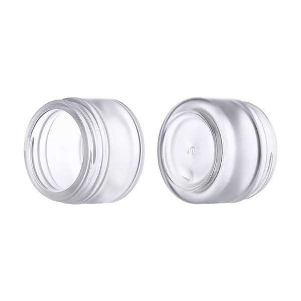 L) クリームジャー(半透明マット・中蓋付) C50g_HB - YOKIプラザ - 化粧品容器