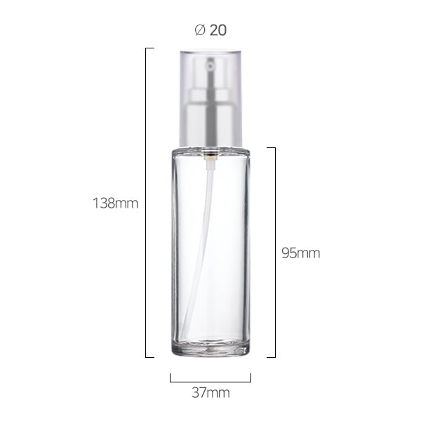 L) フルメタルワンドロップポンプ(角張りキャップ) CL60ml_HB - YOKIプラザ - 化粧品容器