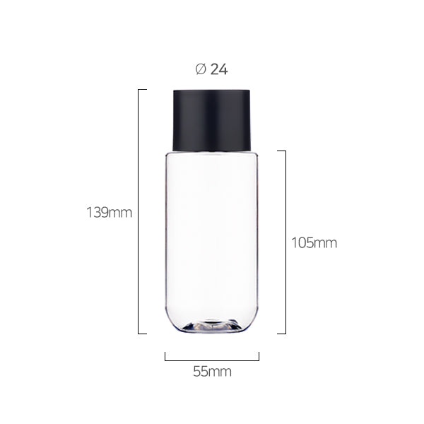 L) スクリューキャップボトル(二重大キャップ) CU200ml_PET - YOKIプラザ - 化粧品容器