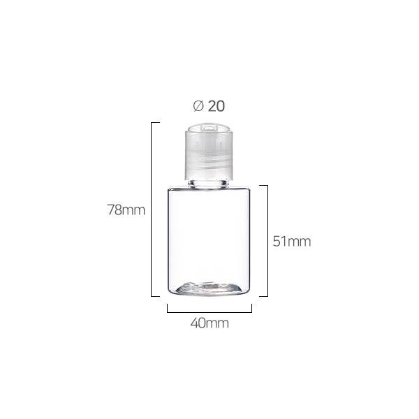 L) プレスキャップボトル CS50ml_PET - YOKIプラザ - 化粧品容器