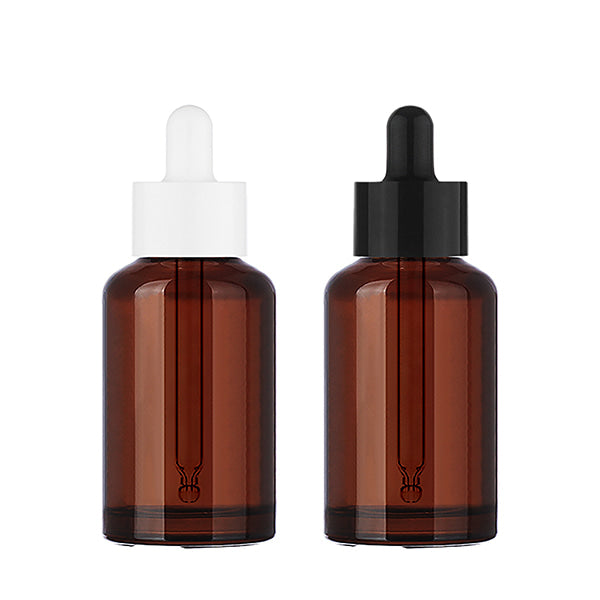 L) ガラス スポイトボトル(茶色×Tジャンボスポイト) CR50ml - YOKIプラザ - 化粧品容器