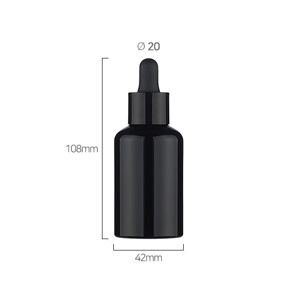 L) ガラス ビタミン用キャップ/スポイト 容器 GCR50ml