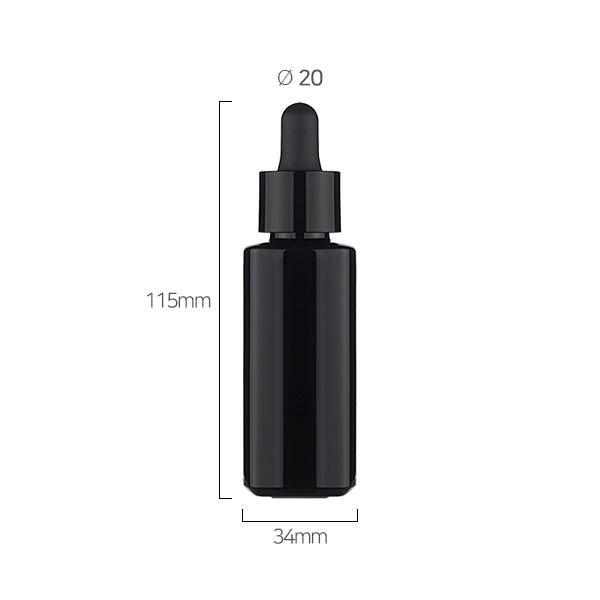 L) ガラス ビタミン用キャップ/スポイト 容器 GSL30ml